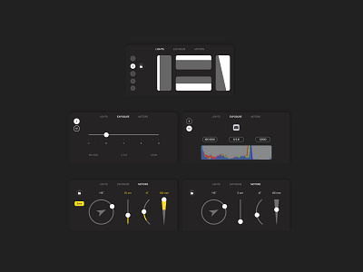 Control panel for iPad interface ipad ui ux