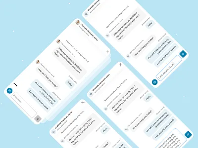 Chat in healthcare app chat ipad ui ux
