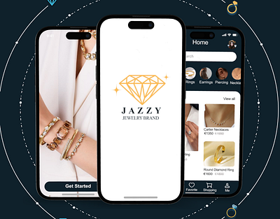 Jazzy Jewels App branding figma mobileapp ui