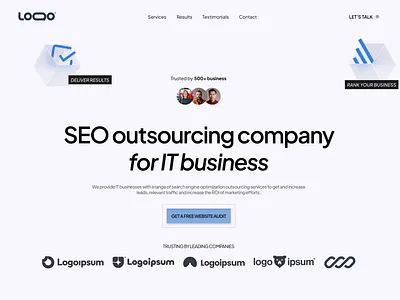 Landing page for business landing page ui design web design