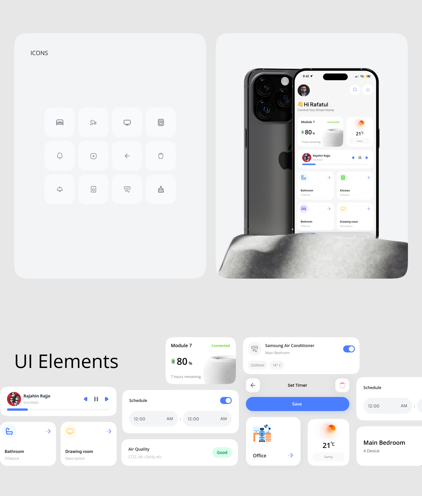 Smart Home Automation Mobile App UI UX Design by Protoja UI UX | Brand ...