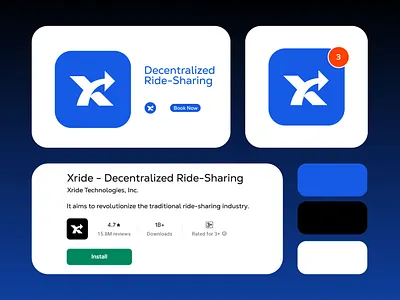 Xride™ - Logo & Visual Identity branding cretive design graphic design icon logo modern logo visual identity web3 xride