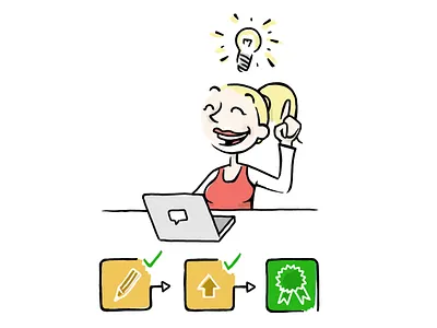 Easycorrect Illustration branding character correct easy flat color fun graphic design illustration joy minimal simple stroke understand website