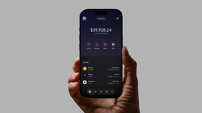 NeoBank Crypto Wallet - Glassmorphism UI app app concept bank crypto design em finetech glass glassmorphism idea liquid glass minimal mobile app mobile ui ui ux wallet wallet app web web 3