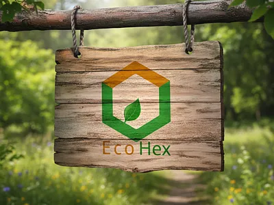 EcoHex logo brand designer branding canva logo creative logo geometric logo logo logo design minimal logo modern logo visual identity