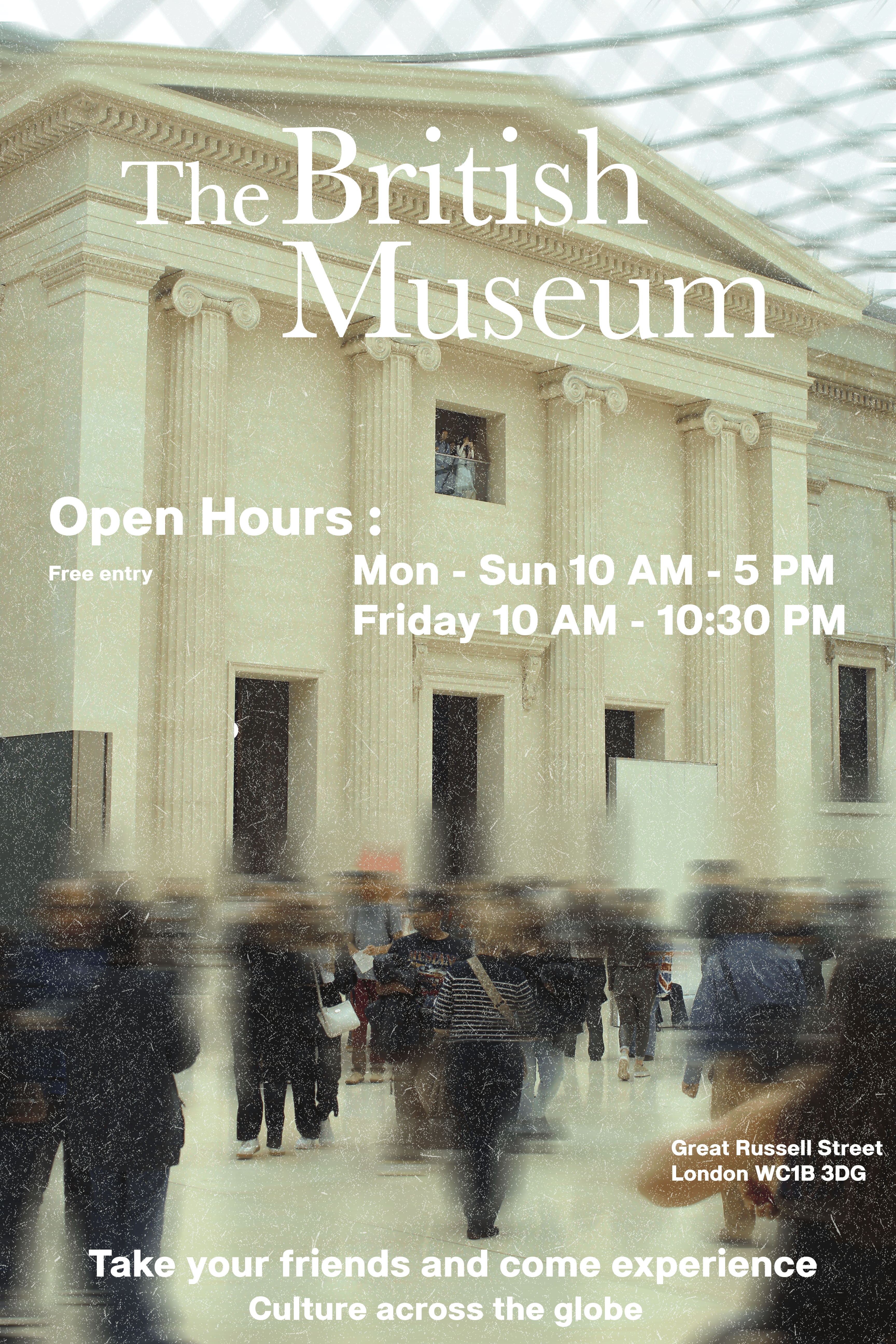 The British Museum Poster (Created For Personal Use) branding design graphic design typography