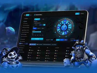 Pirate Luck Casino Interface Design casino dashboard casino gambling casino website casinoui cryptocasino gameinterface online casino wheel dashboard wheel game interface wheel page
