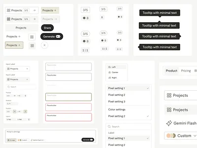 Wasai AI - Foundational Design System ai ai app artificial intelligence design design system figma pattern library product design product designer ui ui design ui designer uiux ux design