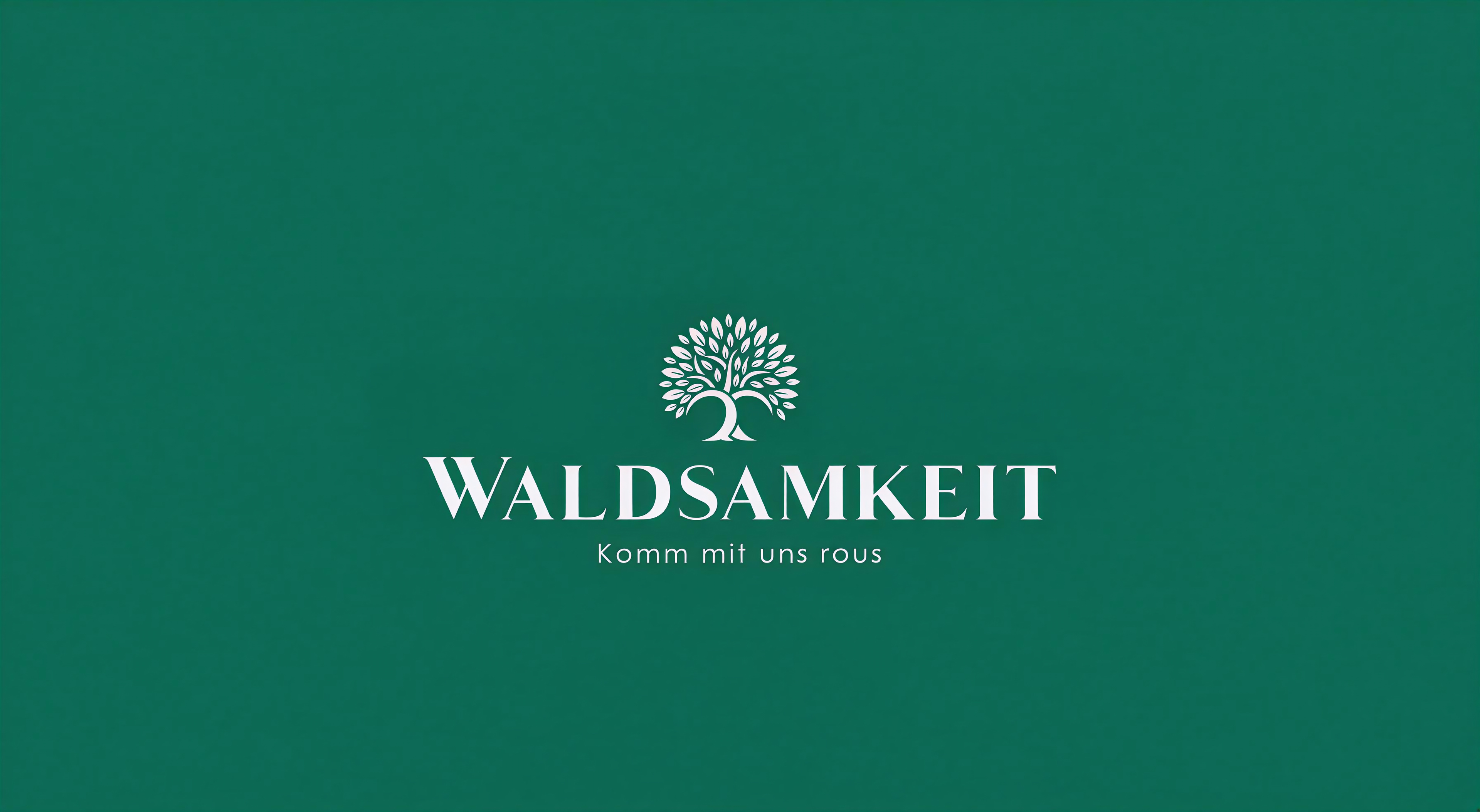 Logo - WALDSAMKEIT: Designing the Deep Breath of the Forest brand identity brand logo elegant logo logo design logomark minimal logo minimalist nature premium simple wellness