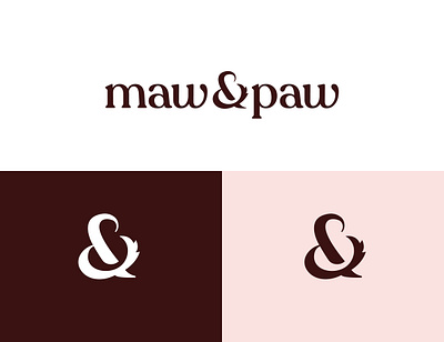Maw&Paw - Dog Food & Supplements Logo Design #3 abstract brand identity dog dog logo dogs dogs logo logo logo design maw modern paw paw logo pet pet logo pets pets logo tail tail logo