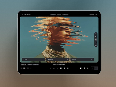 Music App Prototype animation app design digital headphones interaction design listening motion design music production song spotify tablet app tidal