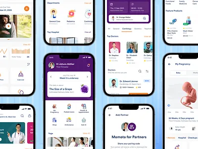 🤰 Momota – Pregnancy & Early Parenting Support App calmdesign designsystem healthcareux healthtech minimaldesign parentingapp pregnancyapp pregnancytracker uxuidesign womenhealth