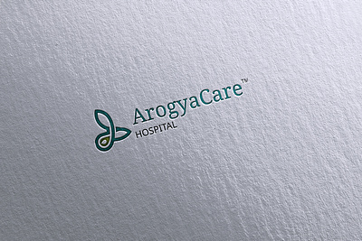 ArogyaCare Hospital Logo & Branding brand identity branding graphic design logo logo design logo designer logos minimal design modern logo packaging design product design
