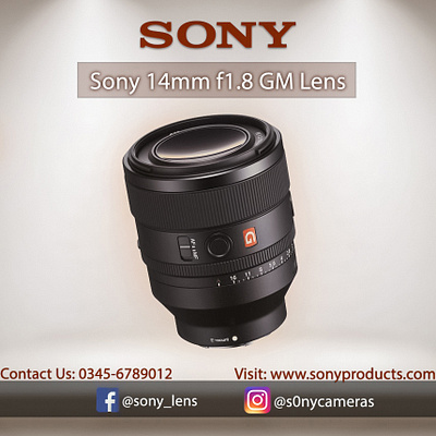 Custom Sony Lens Ad branding design graphic design illustration logo typography vector