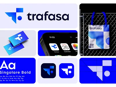 trafasa logo and branding brand book brand guideline brand identity brand logo branding custom logo design graphic design logo logo design logo designer minimal logo minimalistic tech logo technology