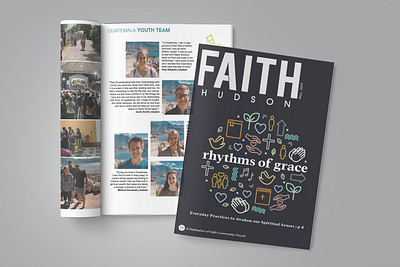 FH Magazine church graphic design illustration magazine nonprofit print publication publication spread