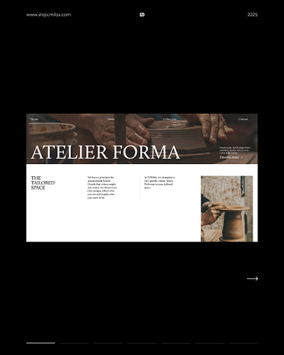 Forma // hand-crafted ceramics. branding ceramics design hand crafted landing page web design web development