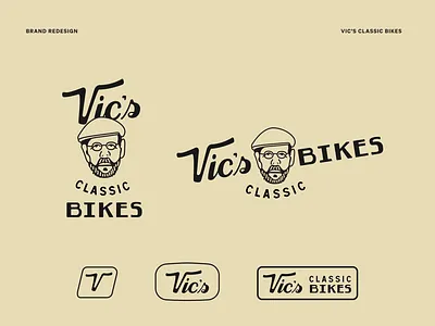 Vic's Brand Identity Redesign branding illustration logo