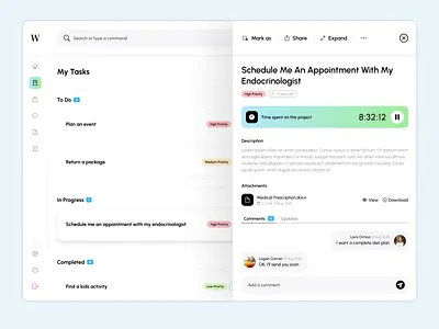 Weekdays — Task & Productivity SaaS Platform cleandesign dashboardui dribbbledesign figmadesign minimalui mobileui modernui productivityapp saasdesign taskmanagement uidesign uxdesign webapp workflowapp