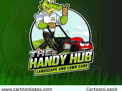 The Handy Hub – Friendly Cartoon Logo for Lawn Care Branding branding branding design cartoon logo cartoonlogo cartoonlogox characterlogo creative branding creativebranding design design inspiration dribbble community graphic design graphic designer logo logo identity mascot design mascot logo vectorart