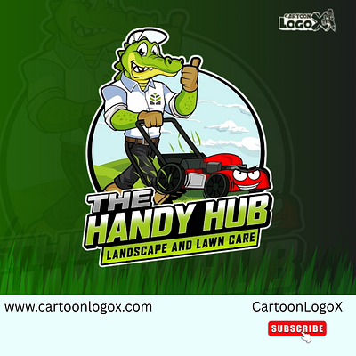 The Handy Hub – Friendly Cartoon Logo for Lawn Care Branding branding branding design cartoon logo cartoonlogo cartoonlogox characterlogo creative branding creativebranding design design inspiration dribbble community graphic design graphic designer logo logo identity mascot design mascot logo vectorart