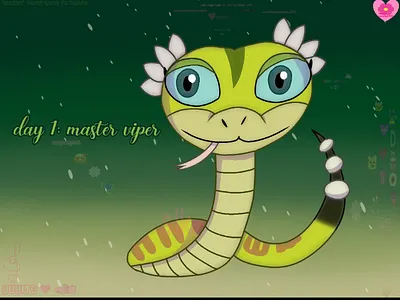 Week of snakes Day 1: master viper art post art tag digital art drawing fan art illustration