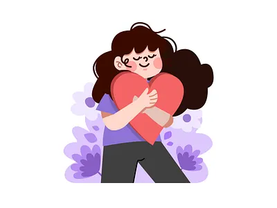 Mental Health Illustration branding design graphic design illustration ui ui ux vector website design woman womens