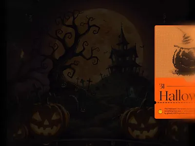 Halloween Party Tickets 3d animation ascii branding graphic design logo motion graphics ui web design