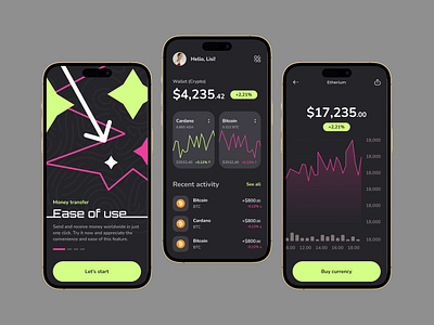 Finance Mobile App Concept app design finance fintech ui ux