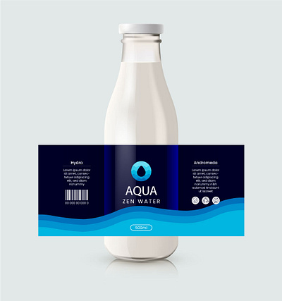 Aqua Water label design branding graphic design logo motion graphics ui