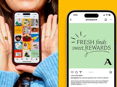 Apricot Social Media Strategy branding design ecommerce graphic design instagram social media social strategy startup visual design visual identity visual storytelling