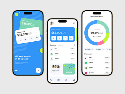 Banking Service - Mobile App app design finance fintech ui ux