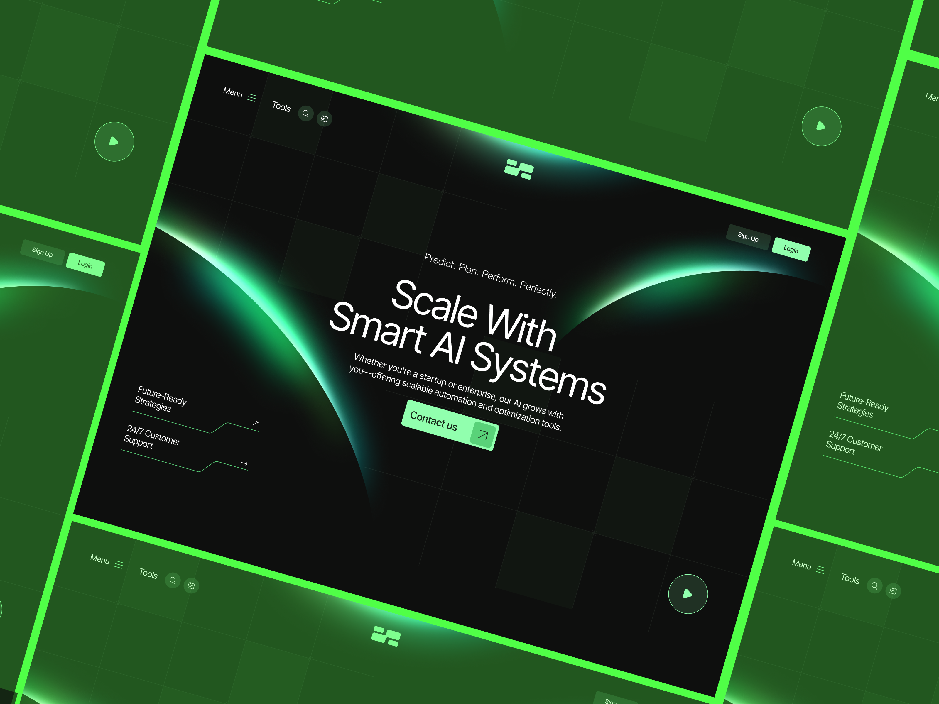 Grownetics | Artificial Intelligence System Website ai branding cyber design figma graphic design illustration it logo security system typography ui ux vector