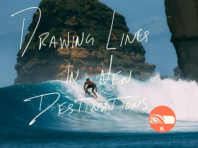 Drawing Lines Branding beach beach logo cream hand drawn hand drawn logo handwriting orange retro retro logo surf surf brand surf illustration surf wave logo surfboard tropical tropical logo wave illustration wave logo