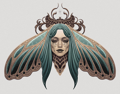 Moth Lady illustration