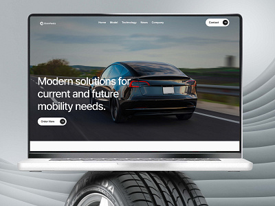 EvoWheels Electric Car Brand Website UI/UX Design automotivebrand electriccarwebsite sustainabledesign uiuxdesign webdesign
