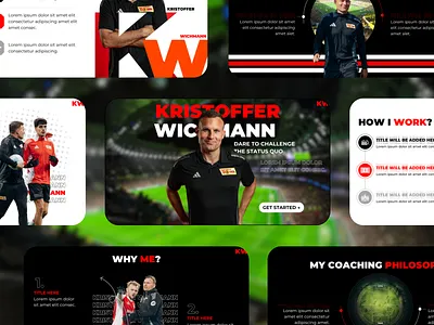 Professional Sports Pitch Deck Coaching Presentation brand guide branding coaching design illustration google slides graphic design keynote motion graphics pitch deck powerpoint premium presentation presentation design slides soccer sports trend ui visual identity webinar