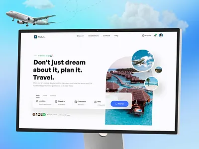 TripThrive Travel Experience Website UI/UX Design adventureplatform bookingexperience travelwebsite uiuxdesign webdesign