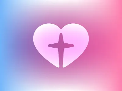 Heart Cross Logo ai brand branding calvary care christian chuch cross ctar design heart logo logotype love simple spark