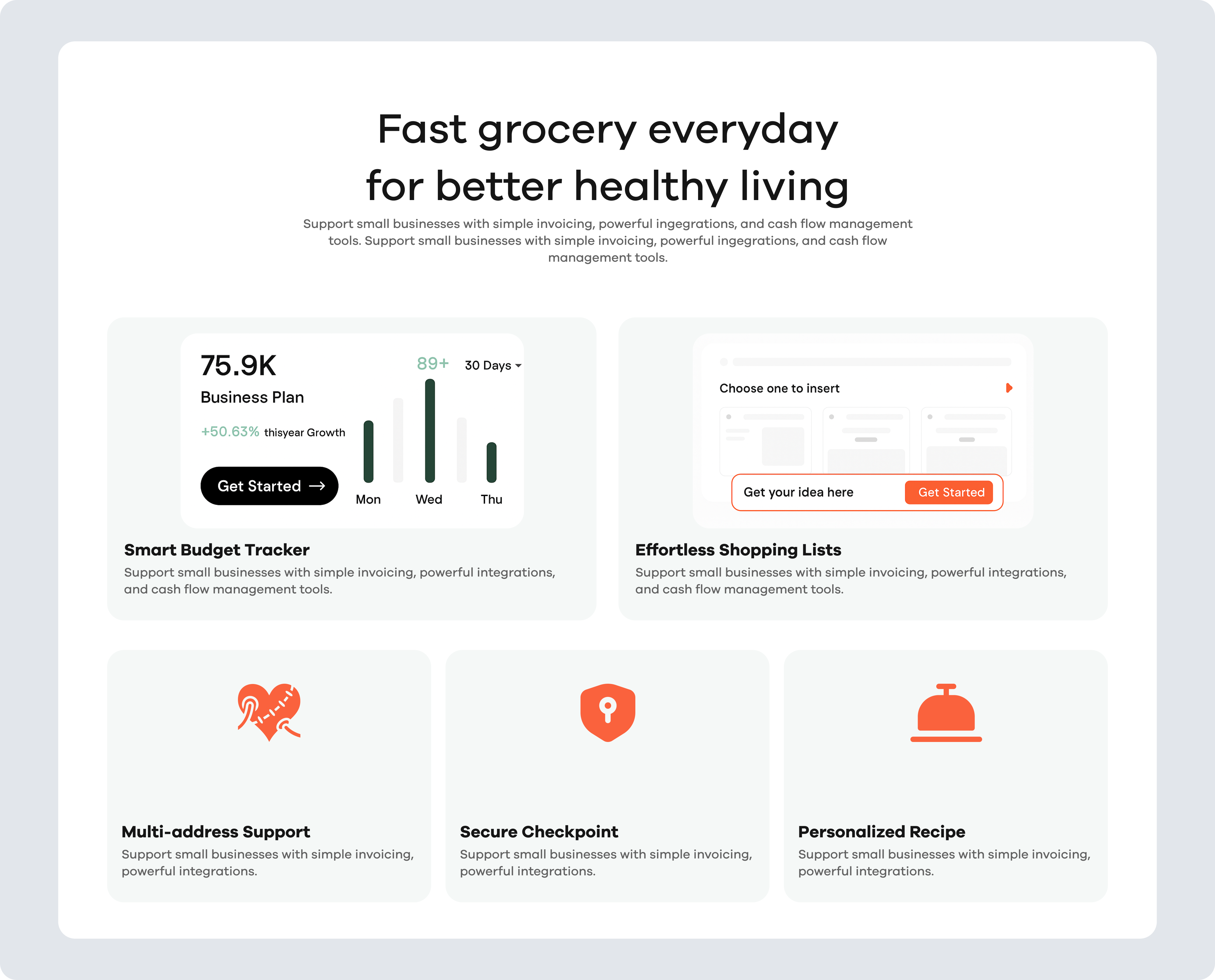 Example of Vegano: Online Grocery Website UI Design