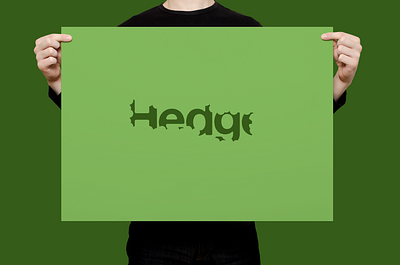 Hedge | Typographical Poster design font graphics illustration nature poster sans serif simple text typography
