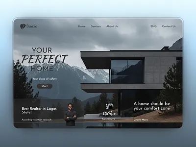 Real Estate Landing page. branding design dribble for you house housing job landingpage new product design realestate ui uiux user interface viral web design website