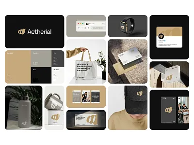 Aetherial - Logo & Brand Identity brand identity branding design graphic design graphic designer identity identity design logo logo design logo designer