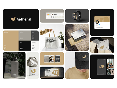 Aetherial - Logo & Brand Identity brand identity branding design graphic design graphic designer identity identity design logo logo design logo designer
