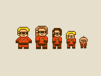 the incredibles pixel art cartoon movies pixar movies pixel art the incredibles pixel people pixel person the incredibles illustration the incredibles illustrations the incredibles pixel art vector the incredibles