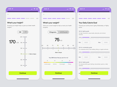 Health Tracker App: Personalized Fitness Setup account account setup app design health health app health tracker health tracker app indicator ksmnv metrics mobile mobile app mobile app design onboarding product design saas setup tracker app uiux wellbeing
