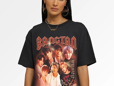 BTS BANGTAN BOYS TEE - BLACK 3d animation brand identity branding branding agency design fannyshirt graphic design illustration logo logofolio motion graphics packaging shirt stationery t shirt ui