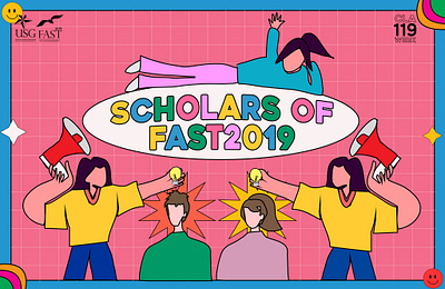 Retro Colorful Branding Social Media Posts branding deesign illustration layout vector