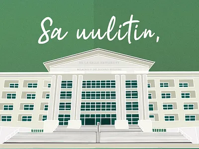 DLSU University Banners branding design graphic design illustration layout line art vector web banner