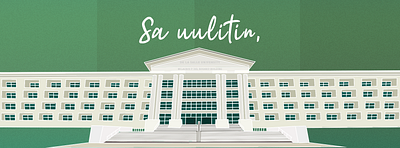 DLSU University Banners branding design graphic design illustration layout line art vector web banner